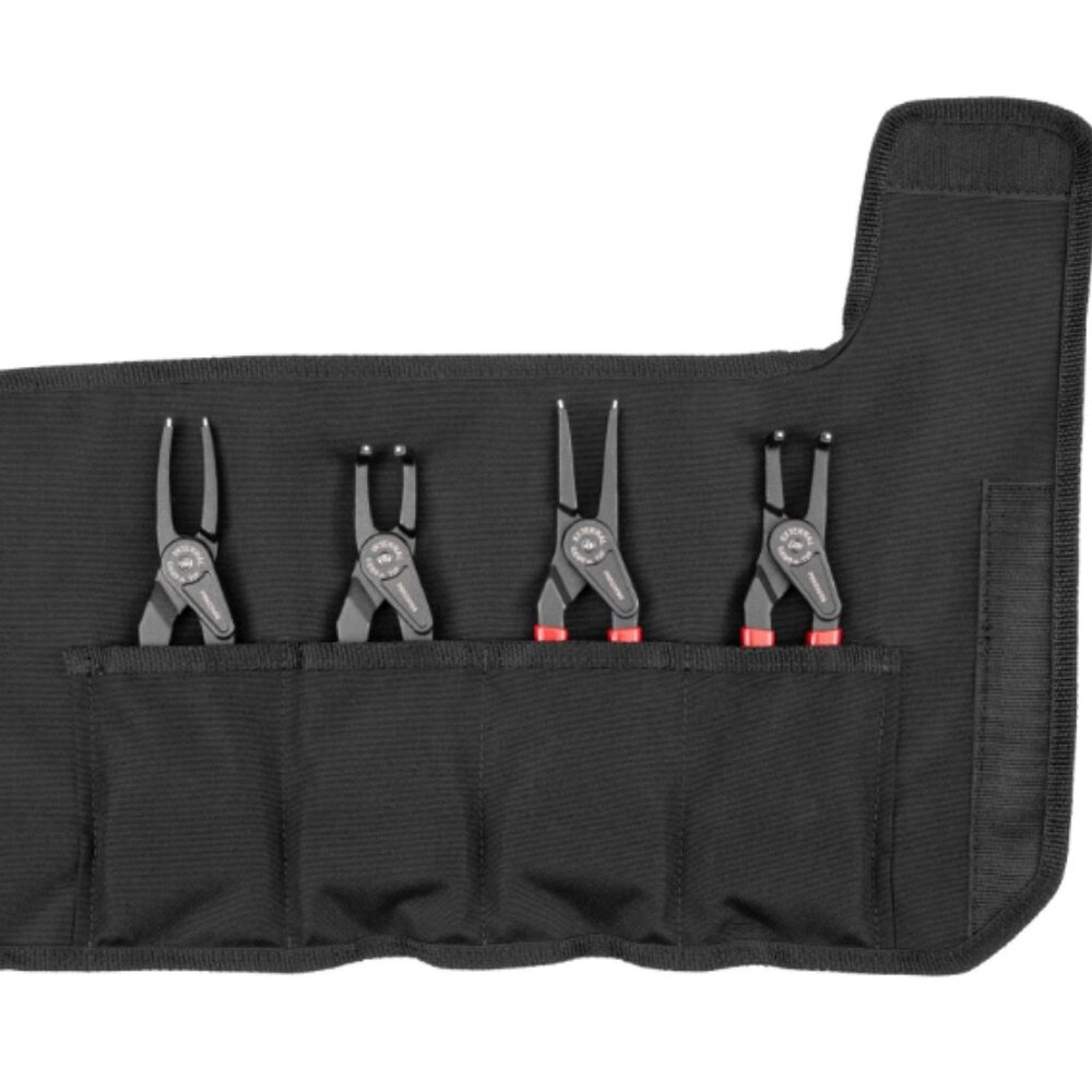 9 Inch Internal and External Retaining Ring Pliers Set with Pouch, 4-Piece (0.09